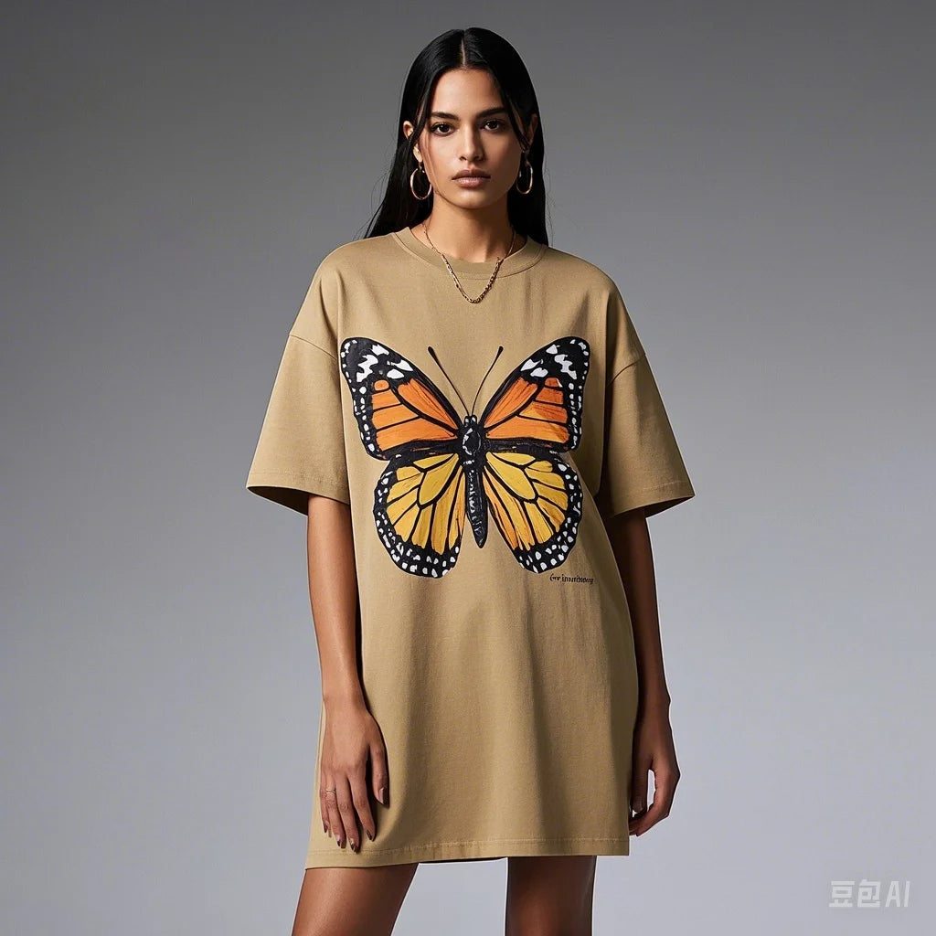 Appliqué Cotton Loose Fit T-shirt Main image