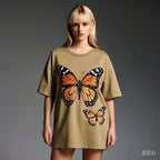 Appliqué Cotton Loose Fit T-shirt