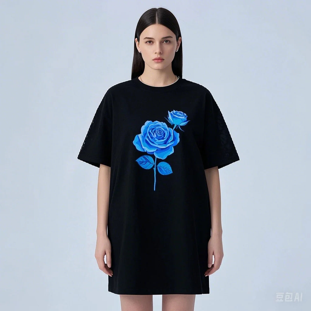 Long Style Cotton Casual T-shirt