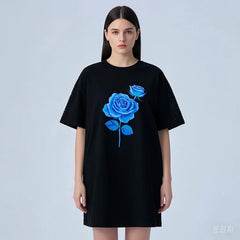 Long Style Cotton Casual T-shirt