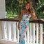 Hollow Out Slim Halter Maxi Long Summer Dress