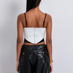 Y2K Fairy Patchwork Backless Cami Top