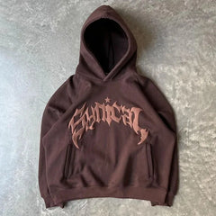 Gothic Star Oversized Hoodie