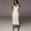 Knit Backless Evening Midi Dress