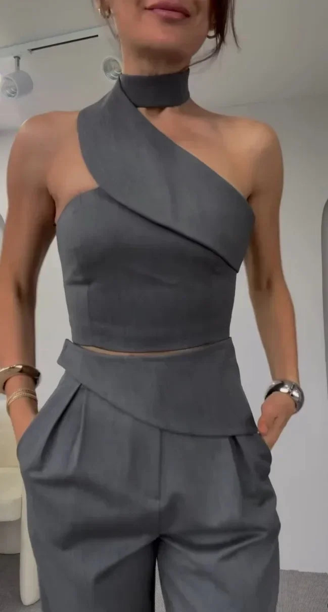 Halter Slim Pant Suit Main image