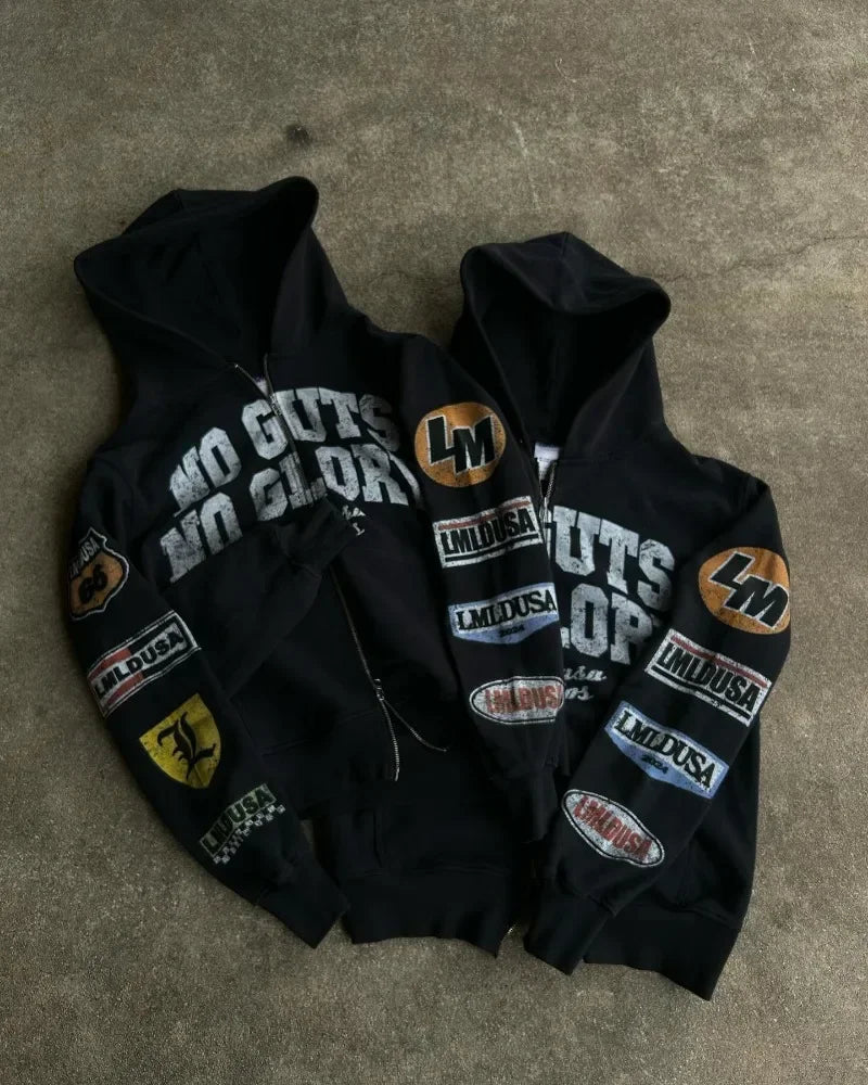 Vintage Gothic Streetwear Hoodie