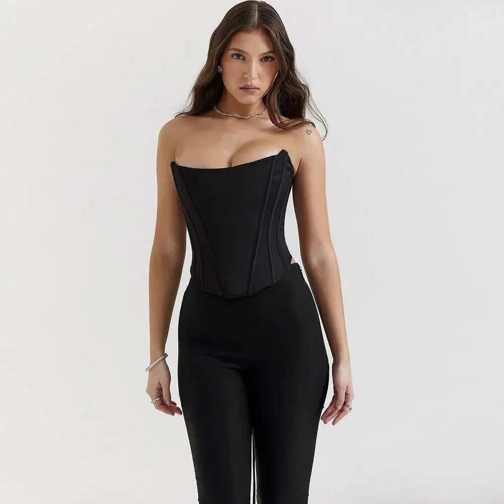 Strappy Backless Mini Strapless