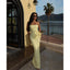 Mermaid Strapless Slit Prom Party Dress