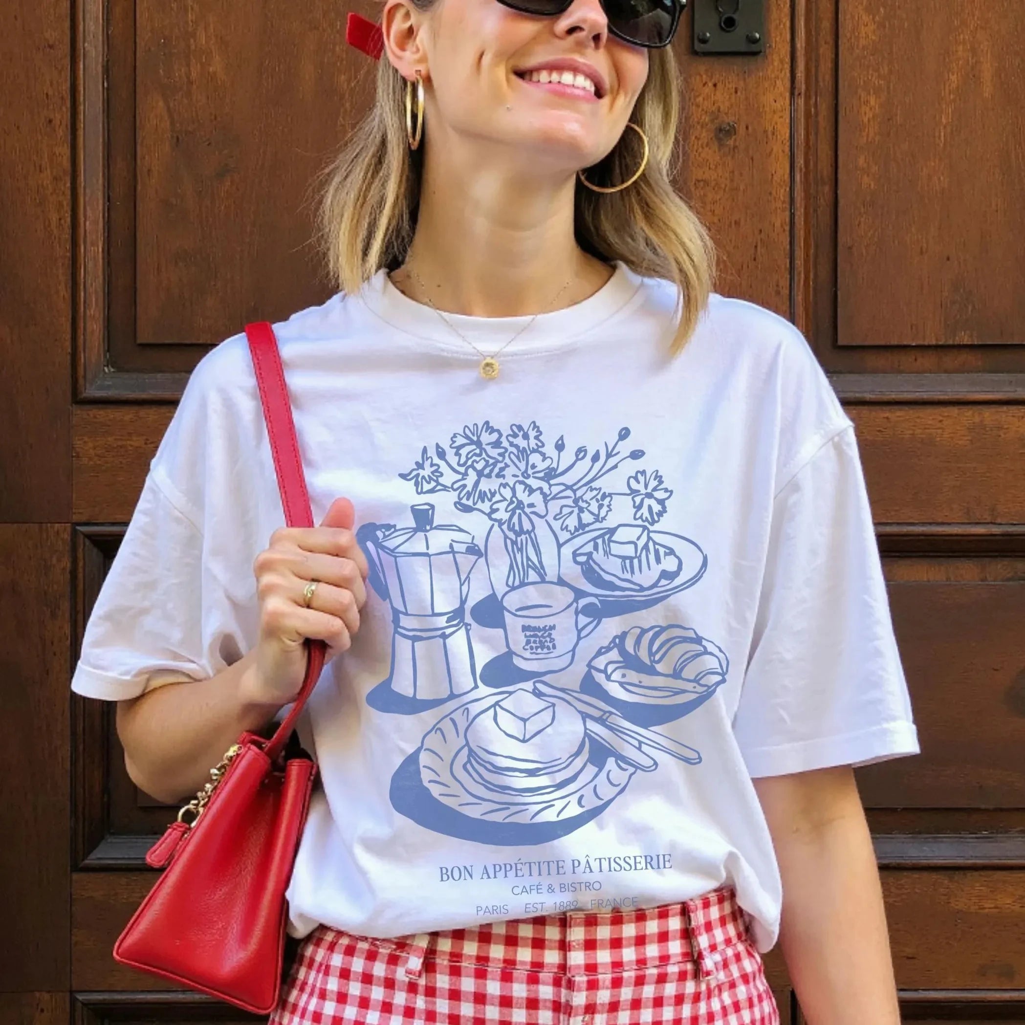 Pancake Print Paris Style T-shirt Main image