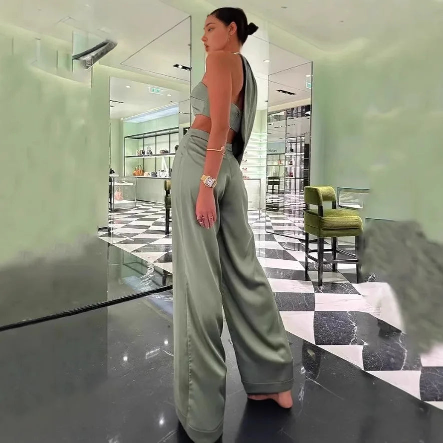 Halter Strapless Pant Suit Secondary image