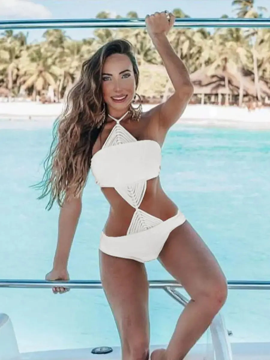 Waistless Braided Bodysuit One Piece Swimwear Main image