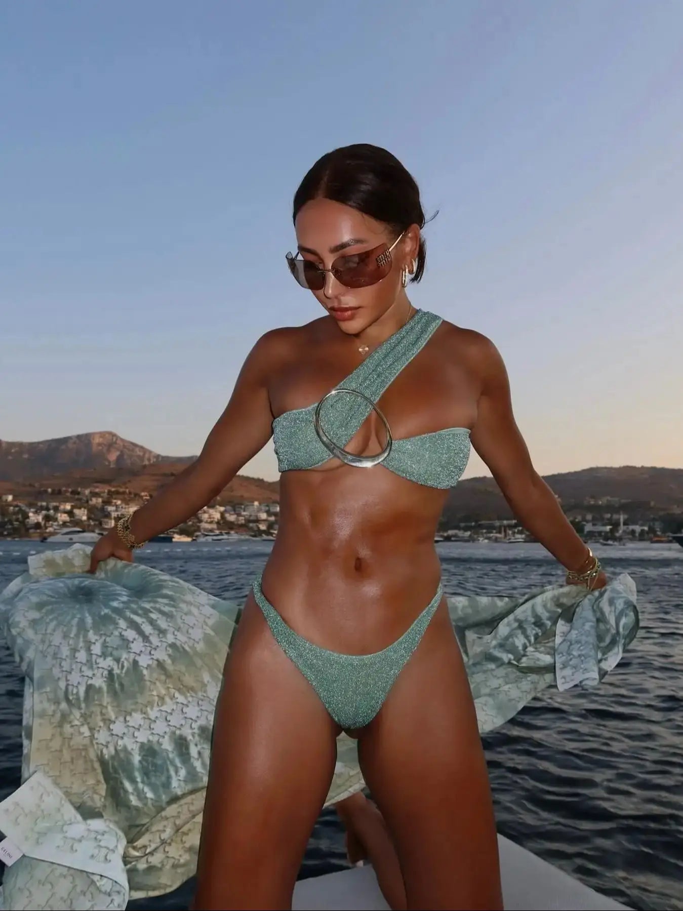 High Waist Bandage High Leg Bikini Sets Secondary image