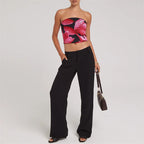 Floral Print Off-Shoulder Strapless