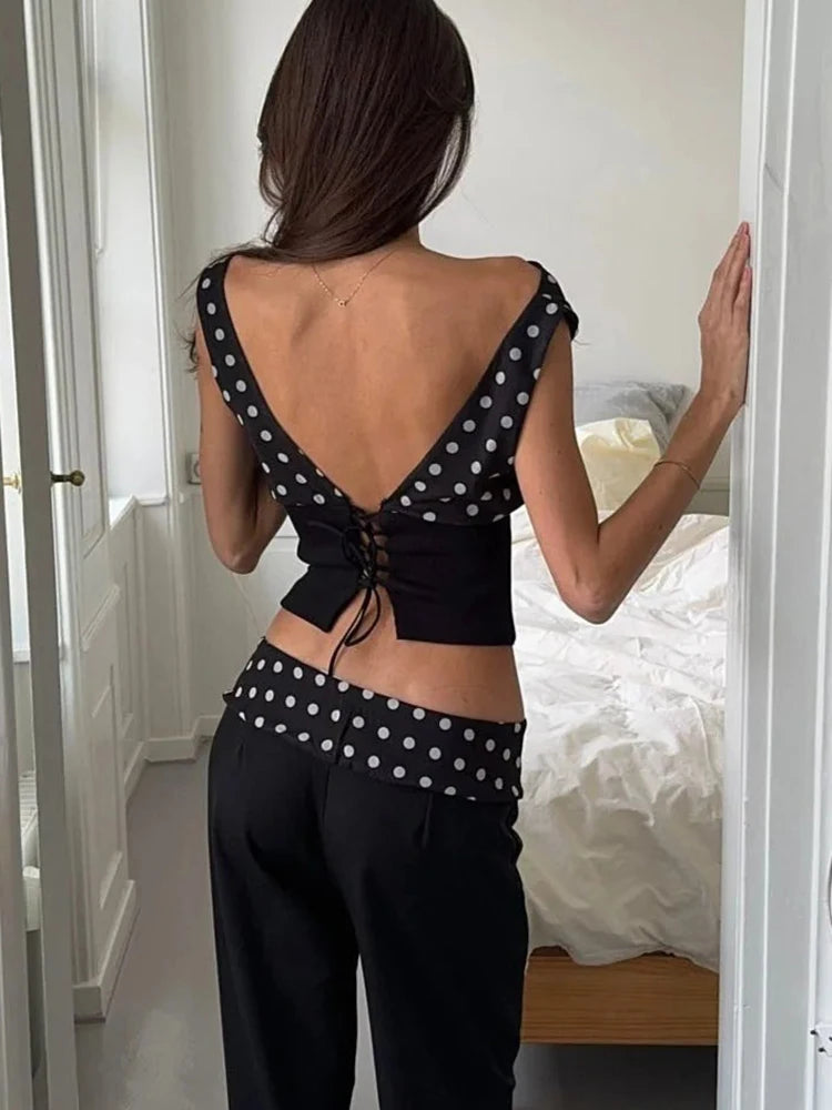 Polka Dot Off Shoulder Cami Top Secondary image
