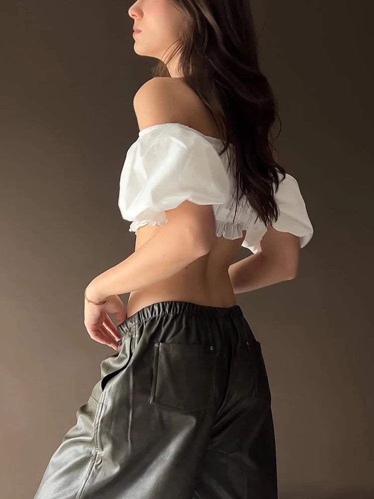 Puffy Applique Solid Midnight Strapless Secondary image