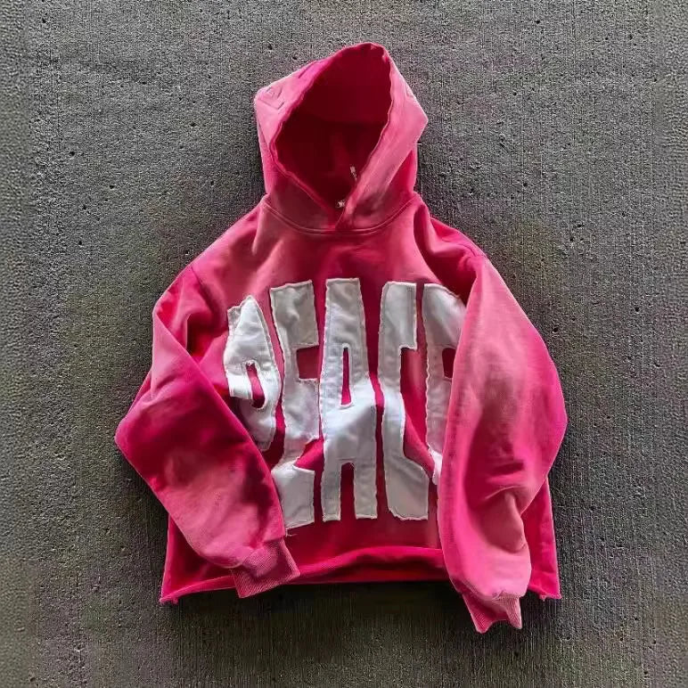Letter Patch Black Hoodie Secondary image