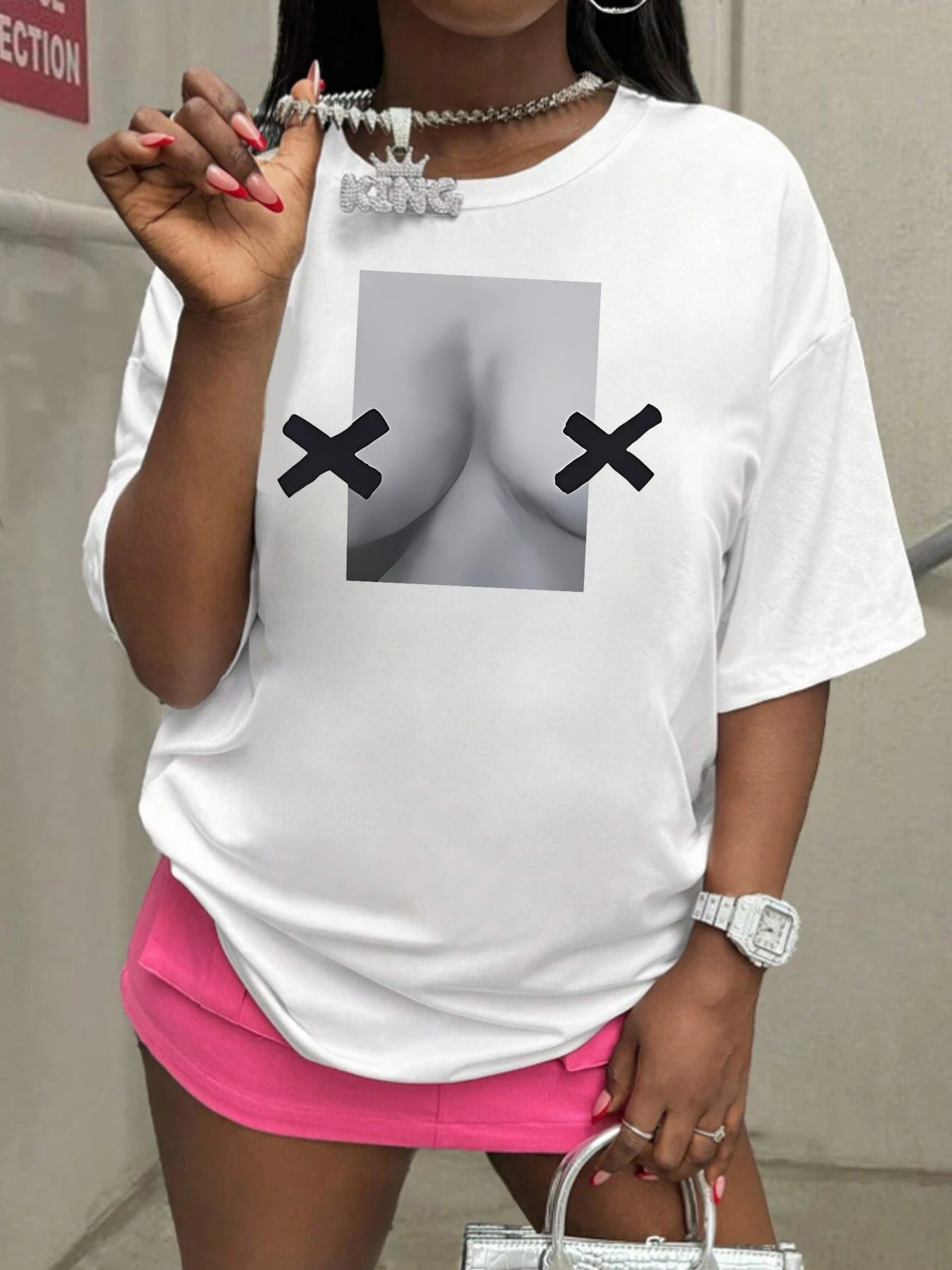 Geometric Funny Short Sleeve T-shirt Secondary image