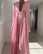 Hollow Flower Long Sleeve Maxi Dress