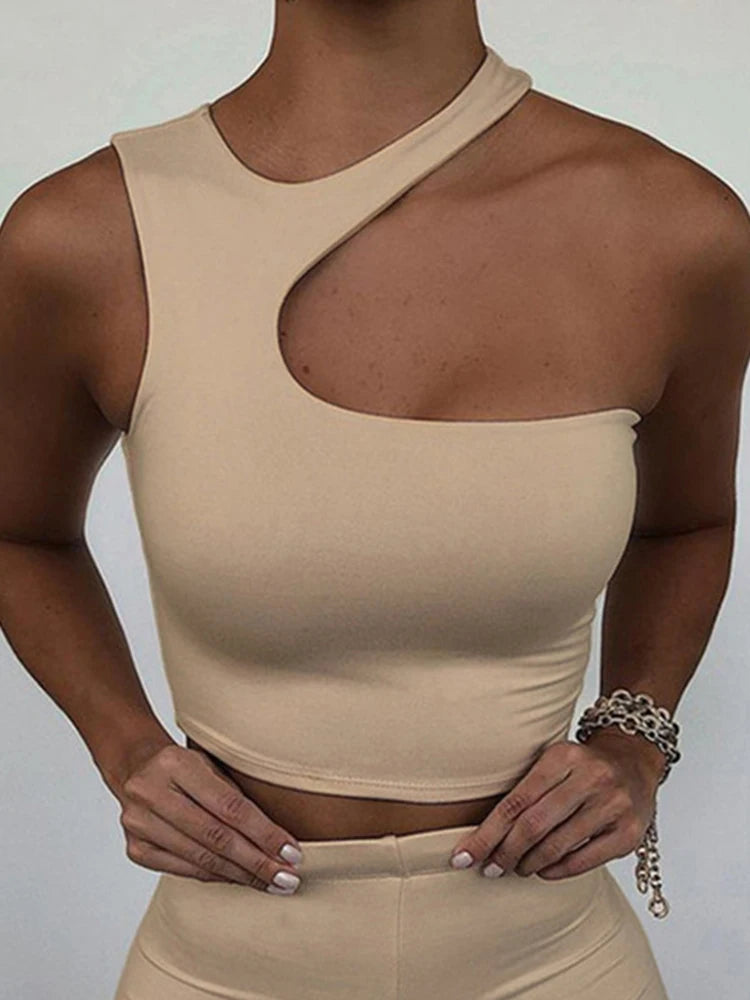 Cut Out Off Shoulder Sport Cami Top Main image