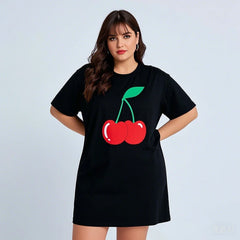 3D Print Cotton Loose Fit T-shirt