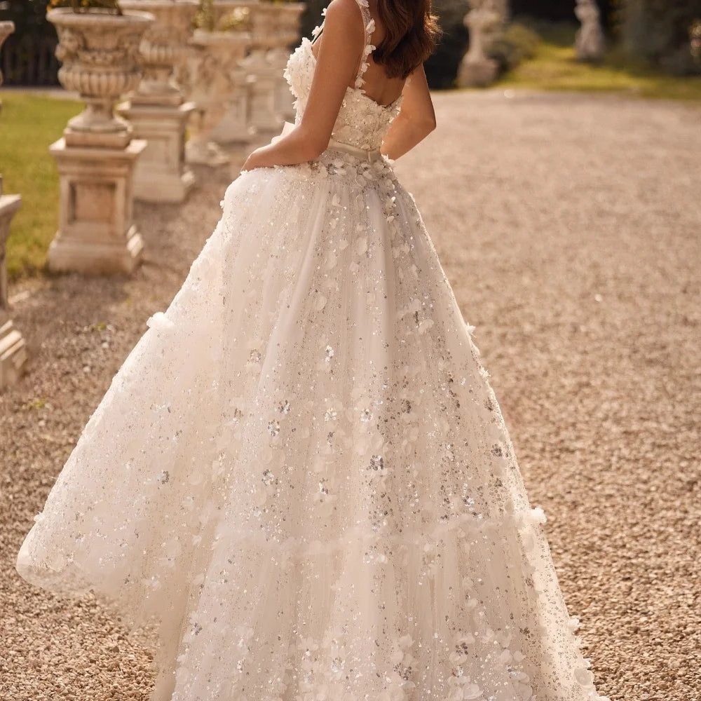 Floral Lace A-Line Prom Dress Secondary image