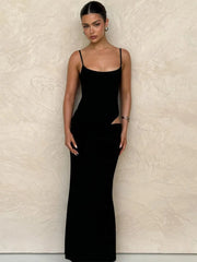 Spaghetti Strap Maxi Knit Set