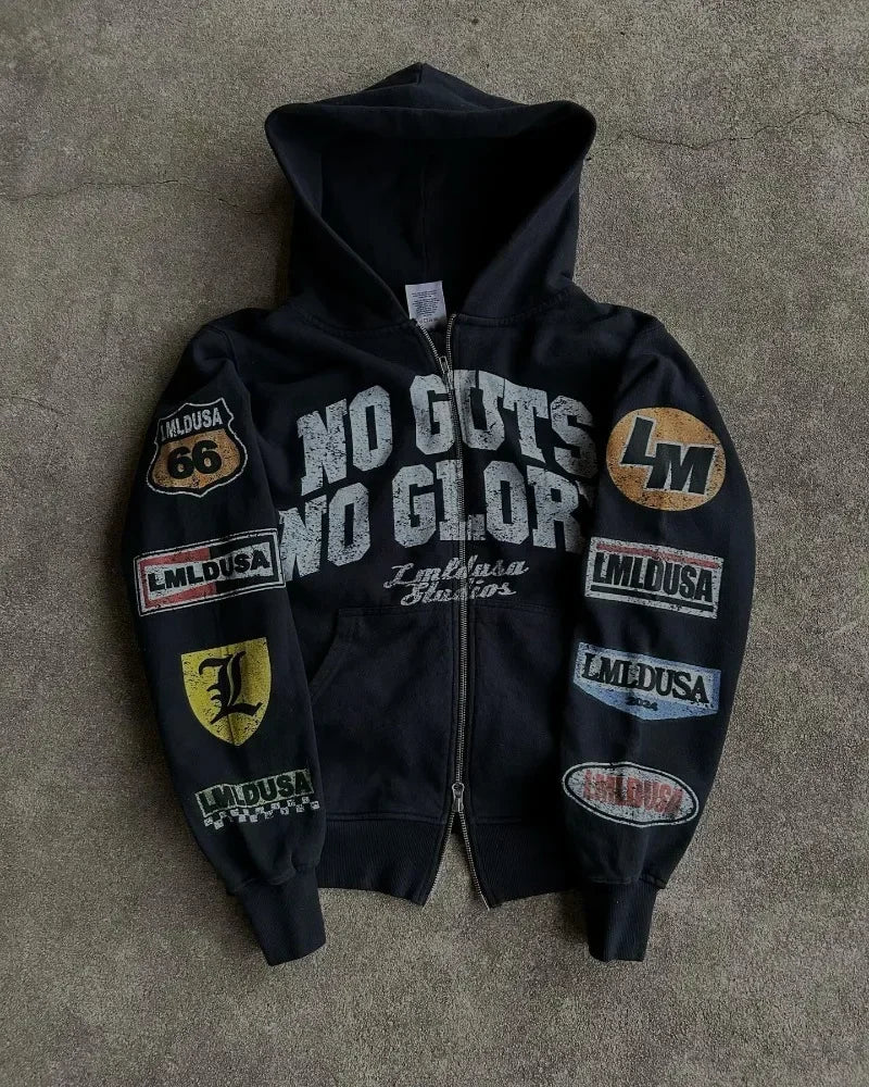 Vintage Gothic Streetwear Hoodie Main image
