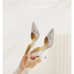 Sequin  Pointed Fashion Luxury Party Dress Hot Sale High Heel