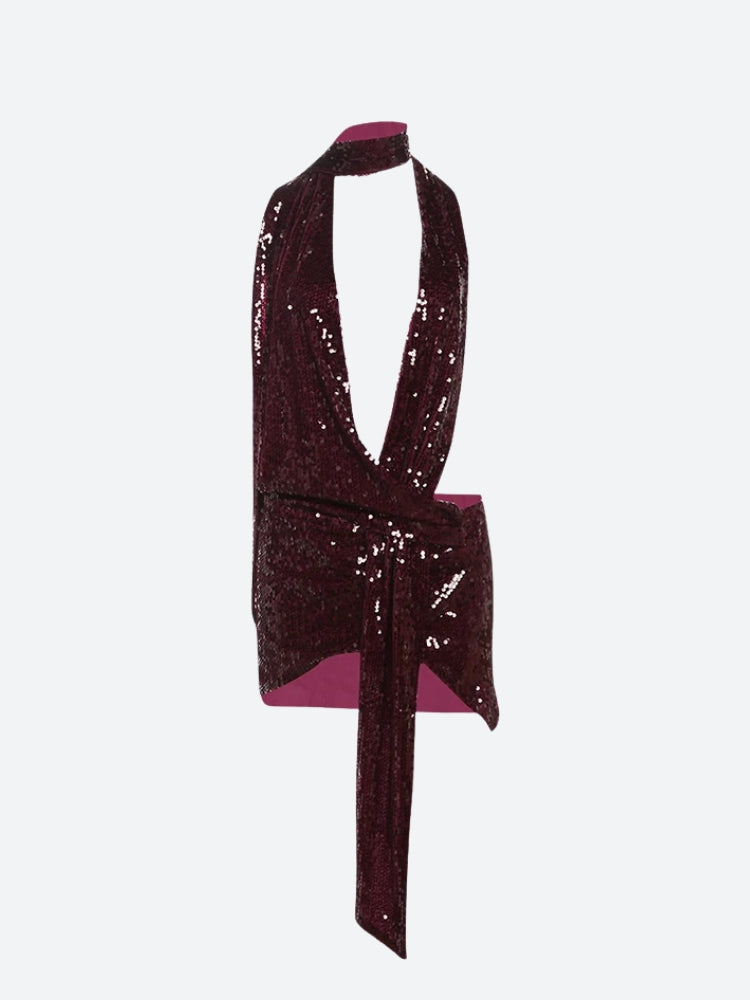 Sequined Backless Mini Dress Secondary image