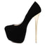 Club Black High Heel Waterproof Stripper Flock High Heel