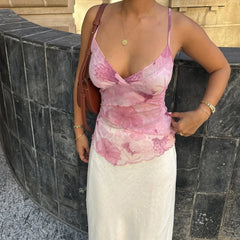 Vintage Y2K Floral Boho Cami Top