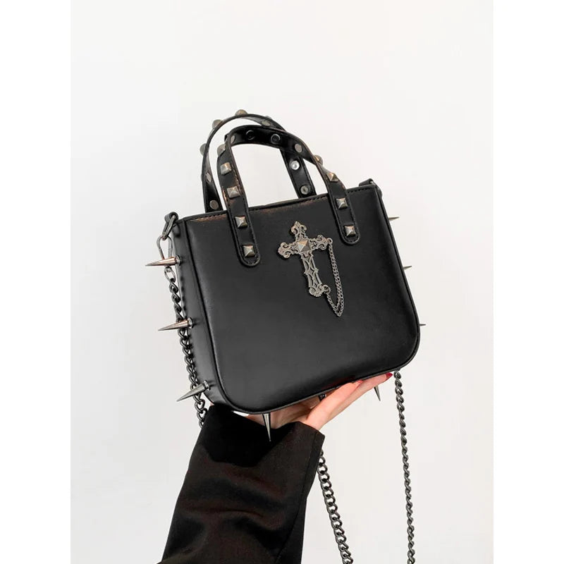 Sharp Rivets Gothic Goth Dark Metal Punk Cute Harajuku Bag Secondary image
