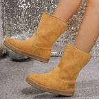 Cozy Comfortable Warm Casual Simple Versatile Mid-Calf Snow Boot