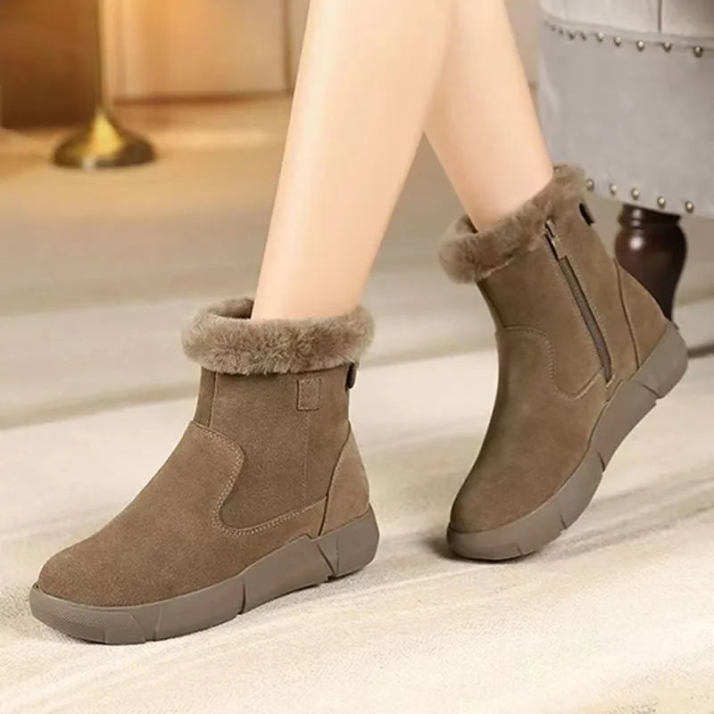 Fur Winter Suede Wool Warm Non-slip Casual Booties Snow Boot Main image
