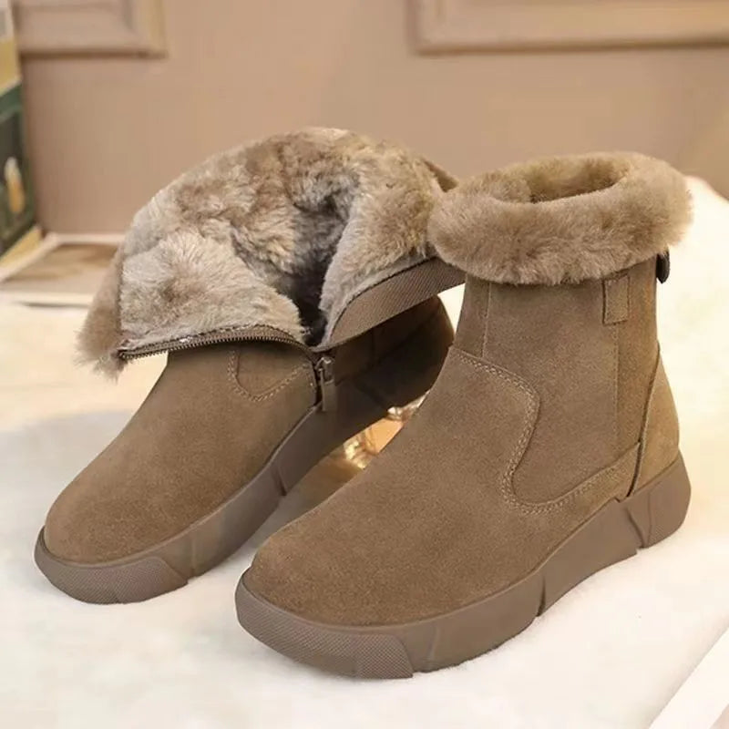 Fur Winter Suede Wool Warm Non-slip Casual Booties Snow Boot Secondary image