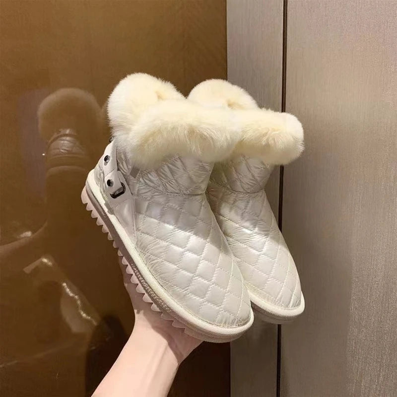 Waterproof Non-slip Warm Plush Thickened Short Tube Snow Boot Main image