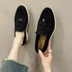Split Toe Thick Sole Casual Leather Tabi Loafers for Men and Women Loafers