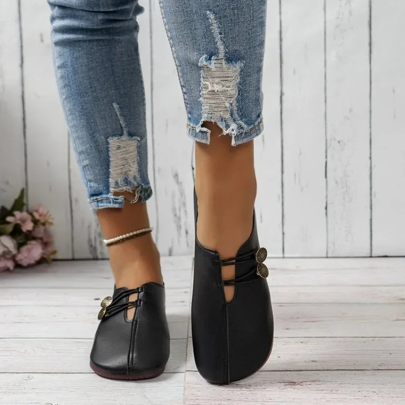 Soft Comfortable Non-Slip Walking Light Fashion Leather Spring Flats Loafers Secondary image