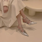 Comfortable Solid Buckle Elegant New Summer Fashionable Low Heel Pumps