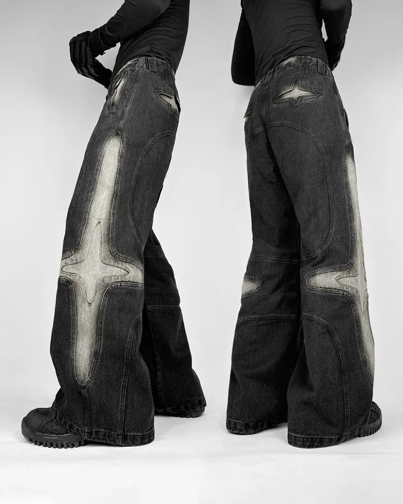 Vintage Washed Baggy Halloween Pants Main image