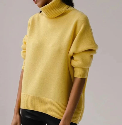 Thickened Knitwear Loose Turtleneck Warm Solid Pullover Sweater