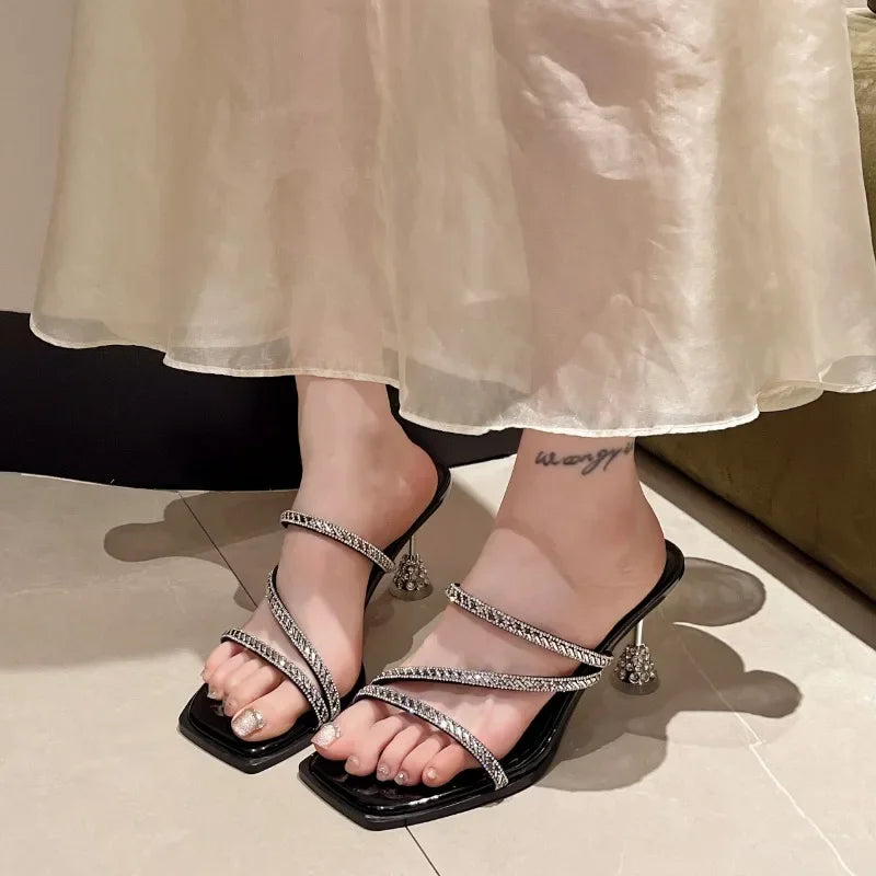 Fairy Fengshui Diamond Sequins Simple Solid Designer Concert High Heel Main image