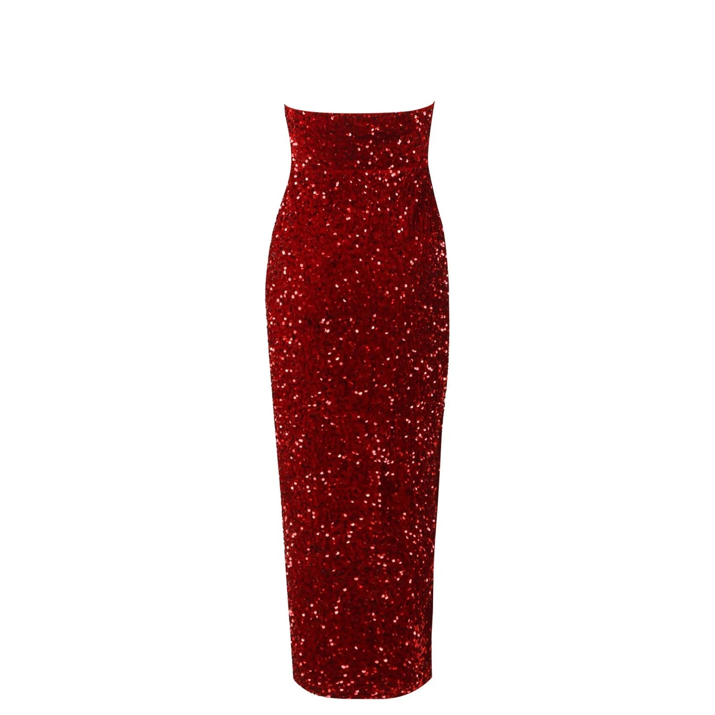 Sequin High Slit Christmas Party Dress