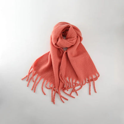 Cashmere Braid Tassel Thick Warm Scarf