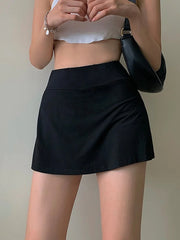 DressBetty - Tennis High Waist  Culottes A-line Mini Skirt