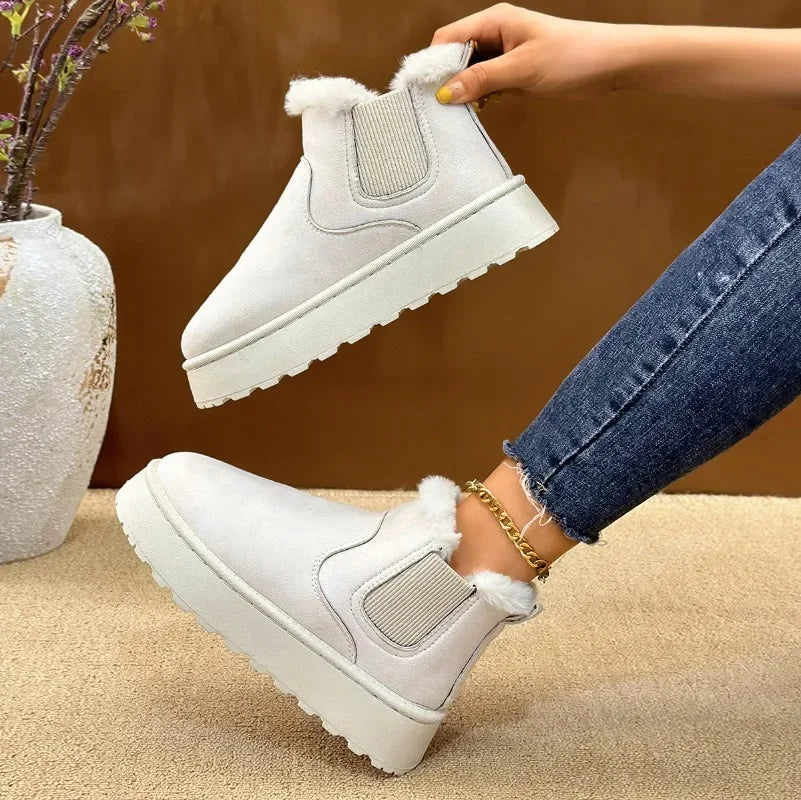Warm Comfortable Women's Snow Boots 2024 Winter New Fashion Casual Short Boots Outdoor Non-slip Thick Sole Ladies Ankle Boot Main image
