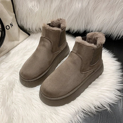 New Warm Rubber Thick Sole Comfortable Casual Snow Boot