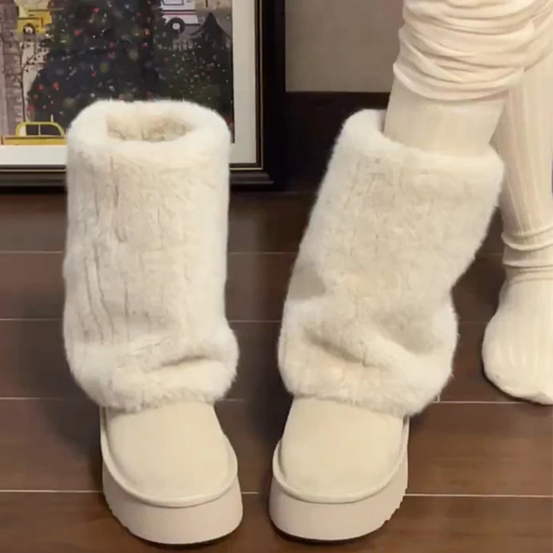 Platform Warm Fashion Slip-On Comfort Outdoor Snow Boot Main image