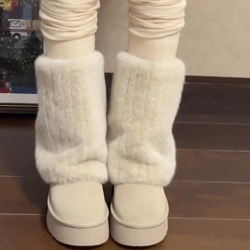 Platform Warm Fashion Slip-On Comfort Outdoor Snow Boot Secondary image