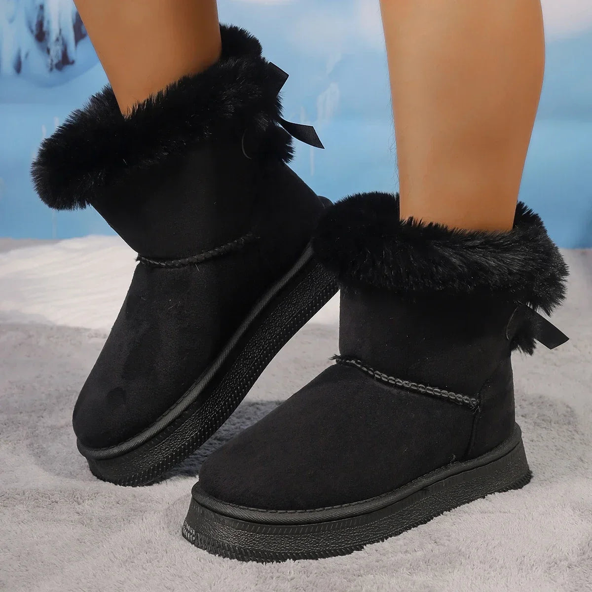 Winter Snow Platform Warm Boots Women 2024 New Plush Cotton Shoes Thicken Winter Woman Boots Non-slip Boots Women Platform Shoes Secondary image